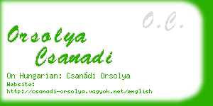 orsolya csanadi business card